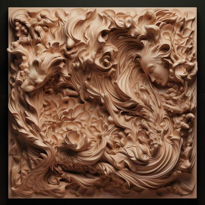 Patterns and decorations (van herpen 3, PATTERN_19) 3D models for cnc